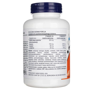 Now Foods GABA apelsini maitsega närimistabletid - 90 tabletti