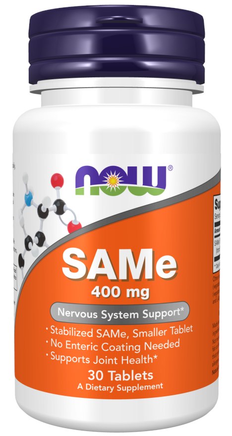 Now Foods SAMe (S-adenosüül L-metioniin) 400 mg – 30 tabletti