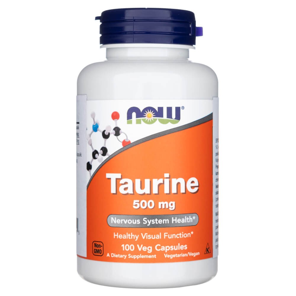 Now Foods tauriin 500 mg – 100 kapslit