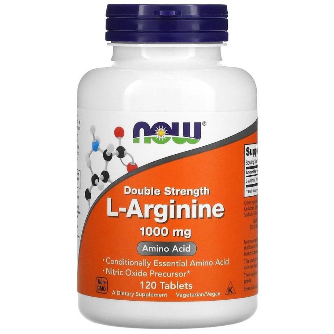Now Foods L-arginiin 1000 mg - 120 tabletti