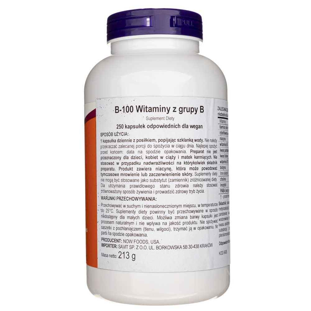 Now Foods B-100 – 250 kapslit