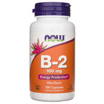 Now Foods vitaminas B-2 100 mg - 100 kapsulių - Magnis.lt