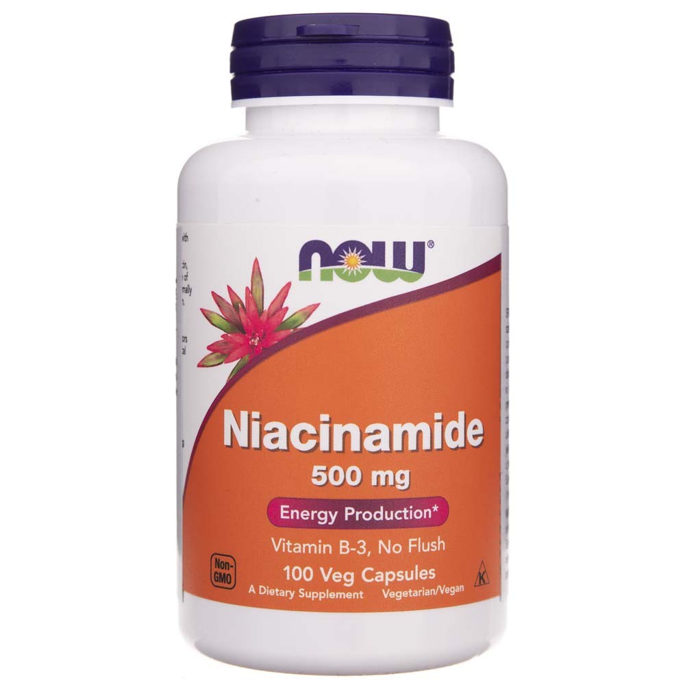 Now Foods Niacinamide 500 mg - 100 kapslit
