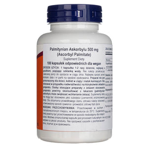Now Foods askorbüülpalmitaat 500 mg - 100 kapslit