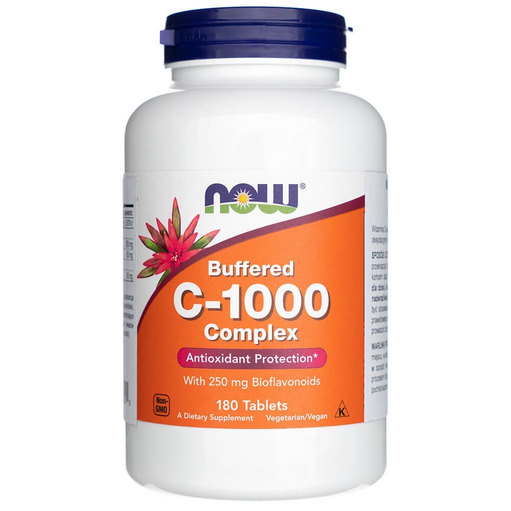 Now Foods C-1000 kompleksne puhverdatud vitamiin - 180 tabletti