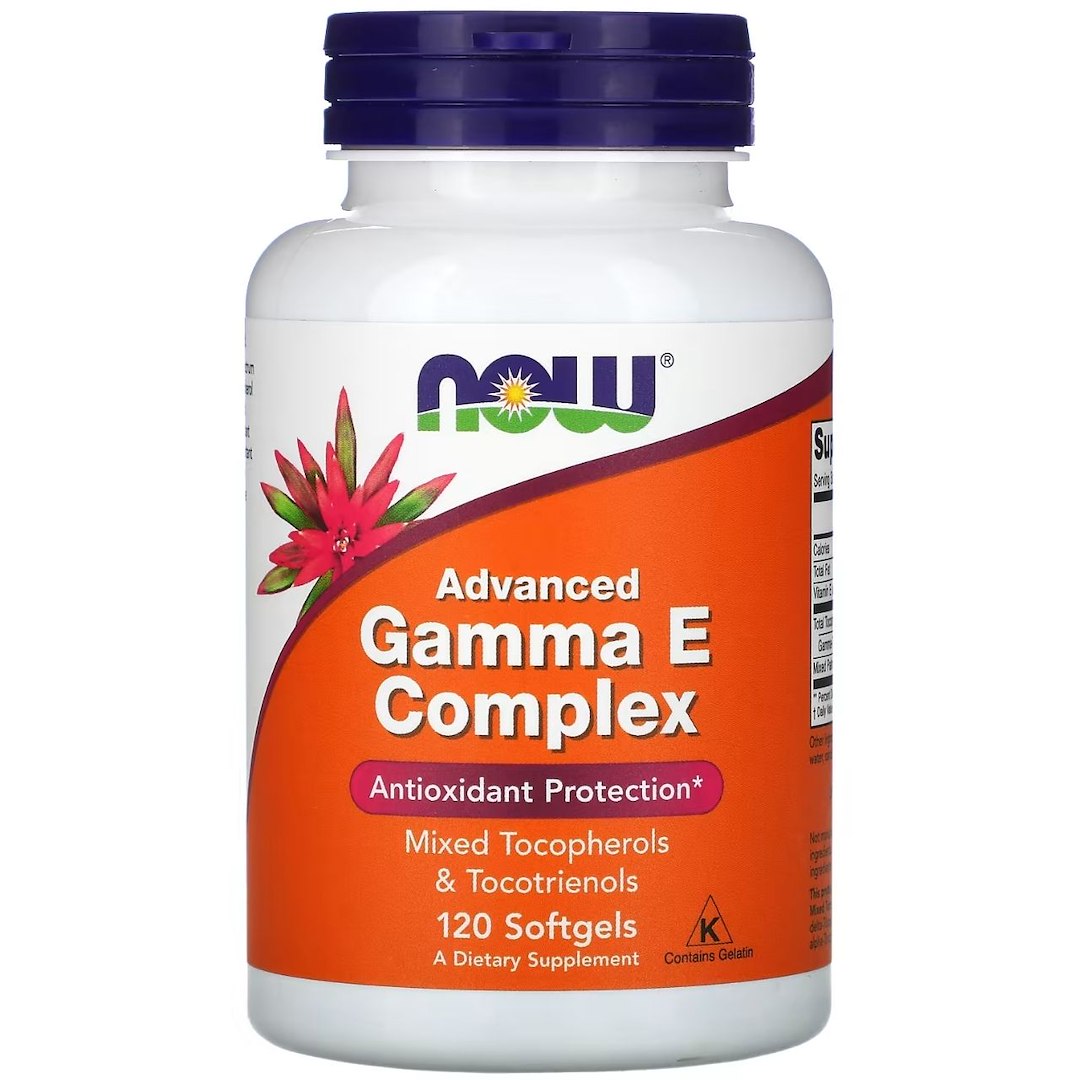 Now Foods Gamma E kompleks – 120 kapslit