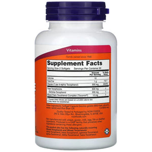Now Foods Gamma E kompleks – 120 kapslit