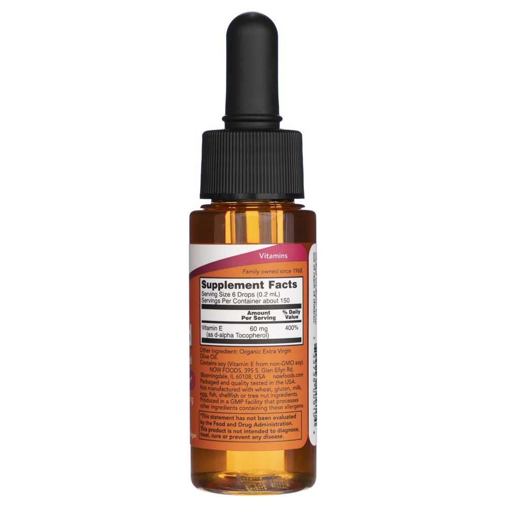 Now Foods vedel E-vitamiin - 30 ml