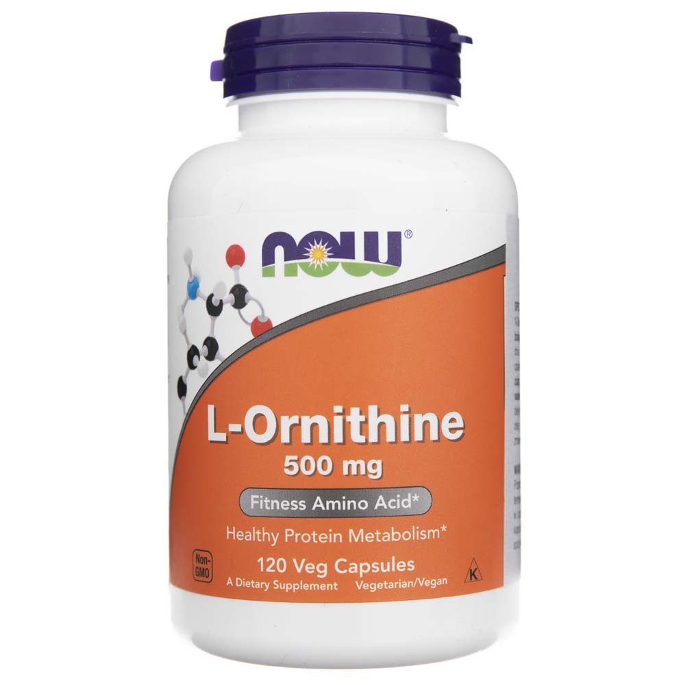 Now Foods L-Ornithine 500 mg - 120 kapslit