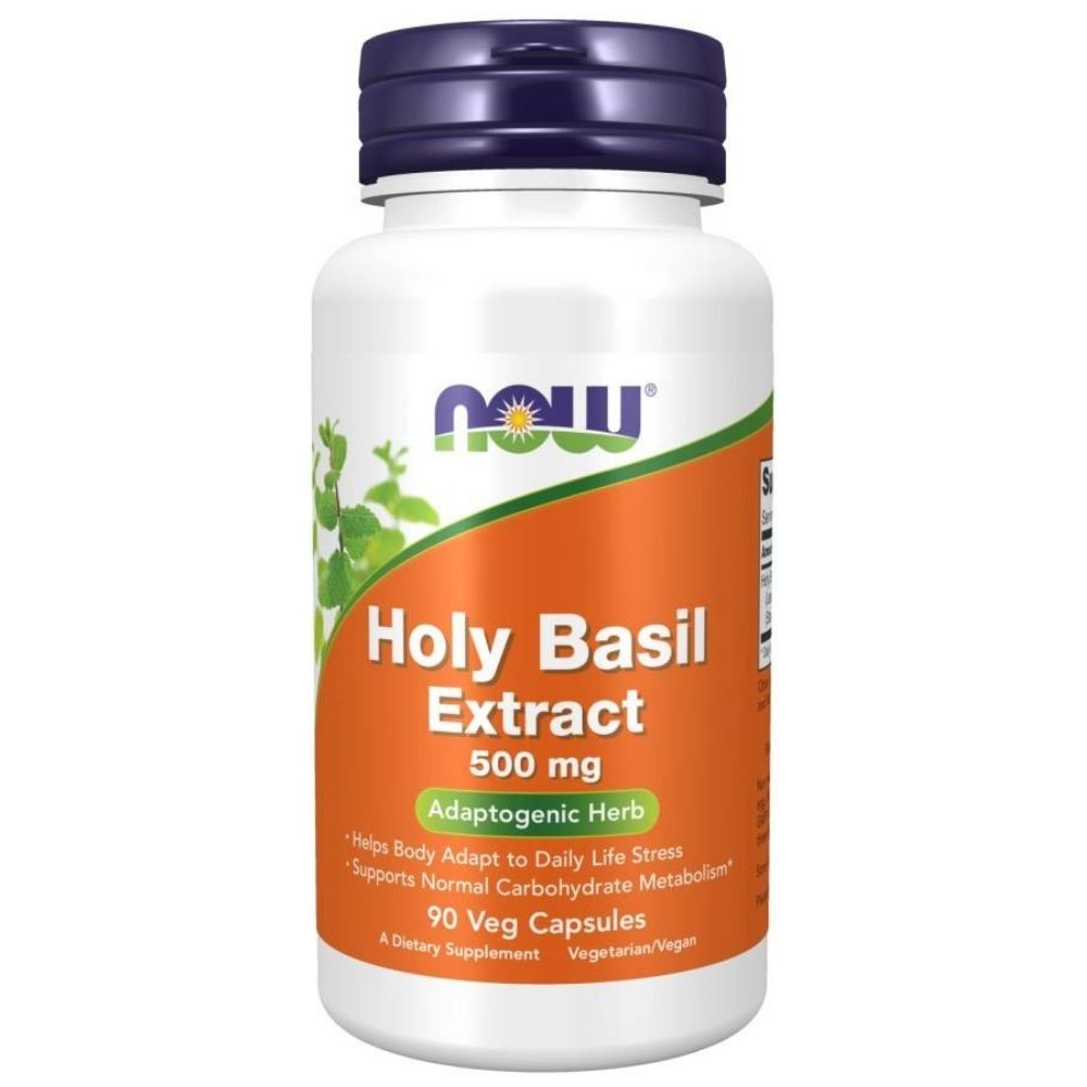 Now Foods Tulsi leheekstrakt 500 mg (püha basiilik) – 90 kapslit