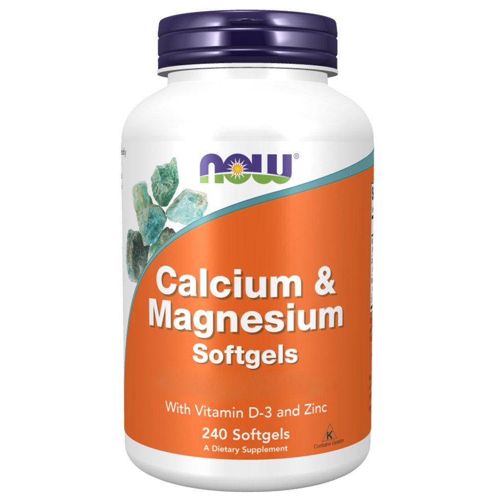 Now Foods Kaltsium, magneesium, D-vitamiin ja tsink - 240 kapslit