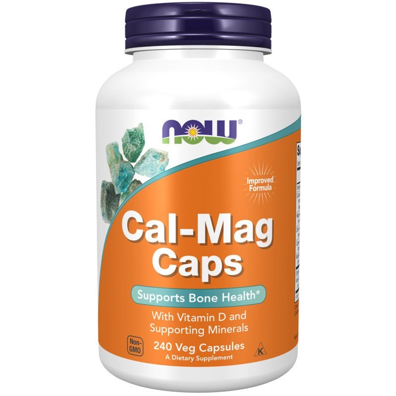 Now Foods Cal-Mag Caps (kalcis ir magnis) - 240 kapsulių - Magnis.lt