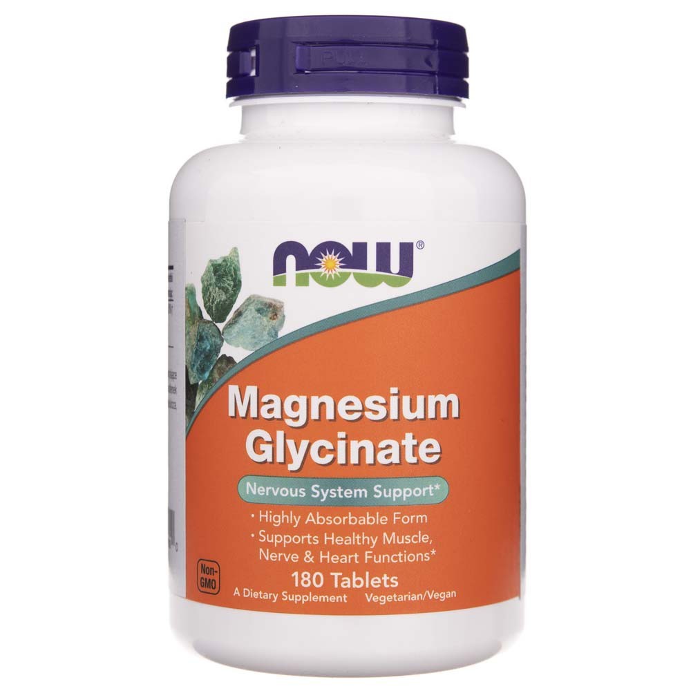 Now Foods Magneesiumglütsinaat 200 mg - 180 tabletti