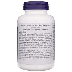 Now Foods Magneesiumglütsinaat 200 mg - 180 tabletti