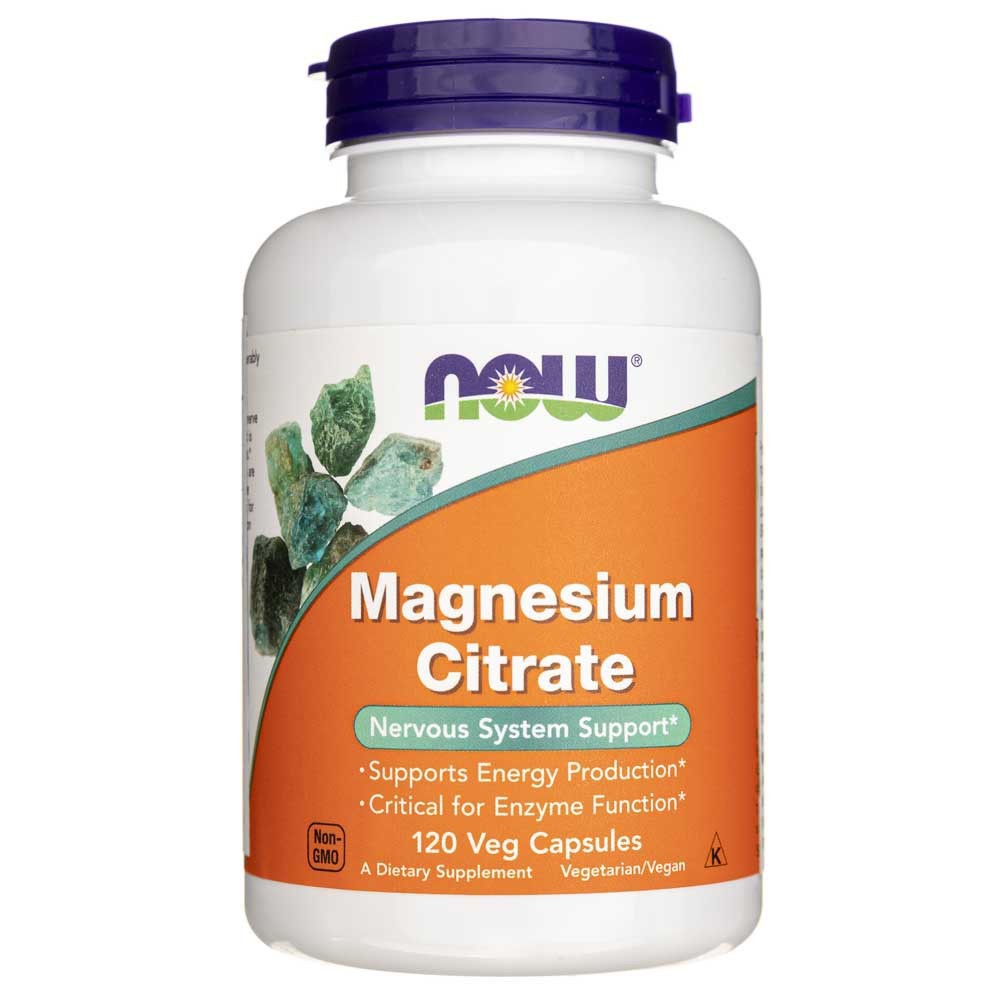 Now Foods magnio citratas 400 mg - 120 kapsulių - Magnis.lt