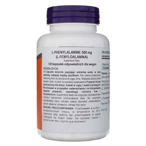 Now Foods L-fenüülalaniin 500 mg - 120 kapslit