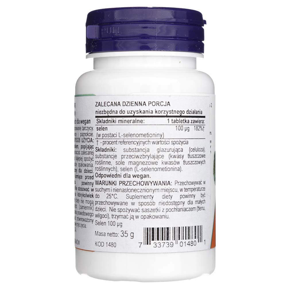 Now Foods Seleenium 100 mcg – 100 tabletti