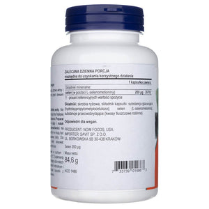 Now Foods Selenas 200 mcg - 180 kapsulių - Magnis.lt