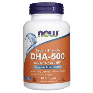 Now Foods DHA-500 topelt tugevus - 90 pehmet geelkapslit