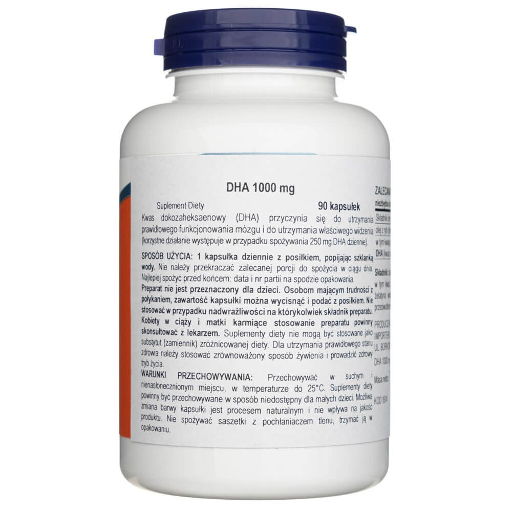Now Foods DHA-1000 aju toetus, ülitugev – 90 pehmet geeli