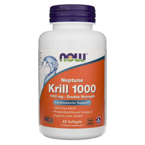 Now Foods Neptūno Krill, topelt tugevusega 1000 mg – 60 pehmet geelkapslit