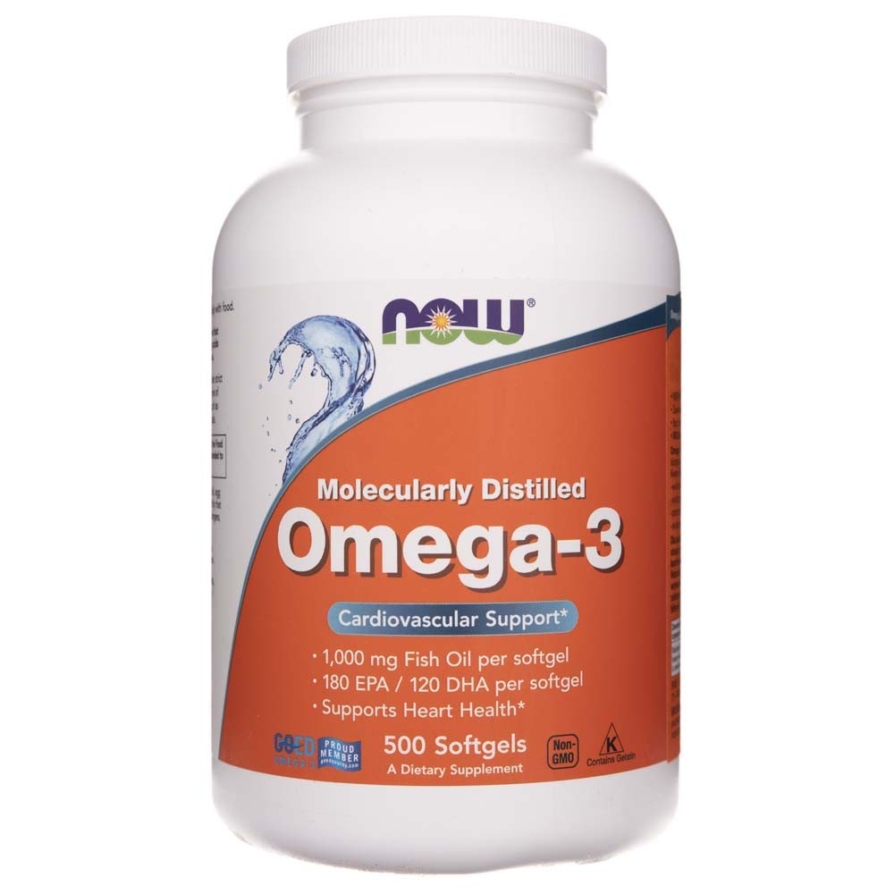 Now Foods Omega-3, 180 EPA / 120 DHA - 500 pehmekapslit