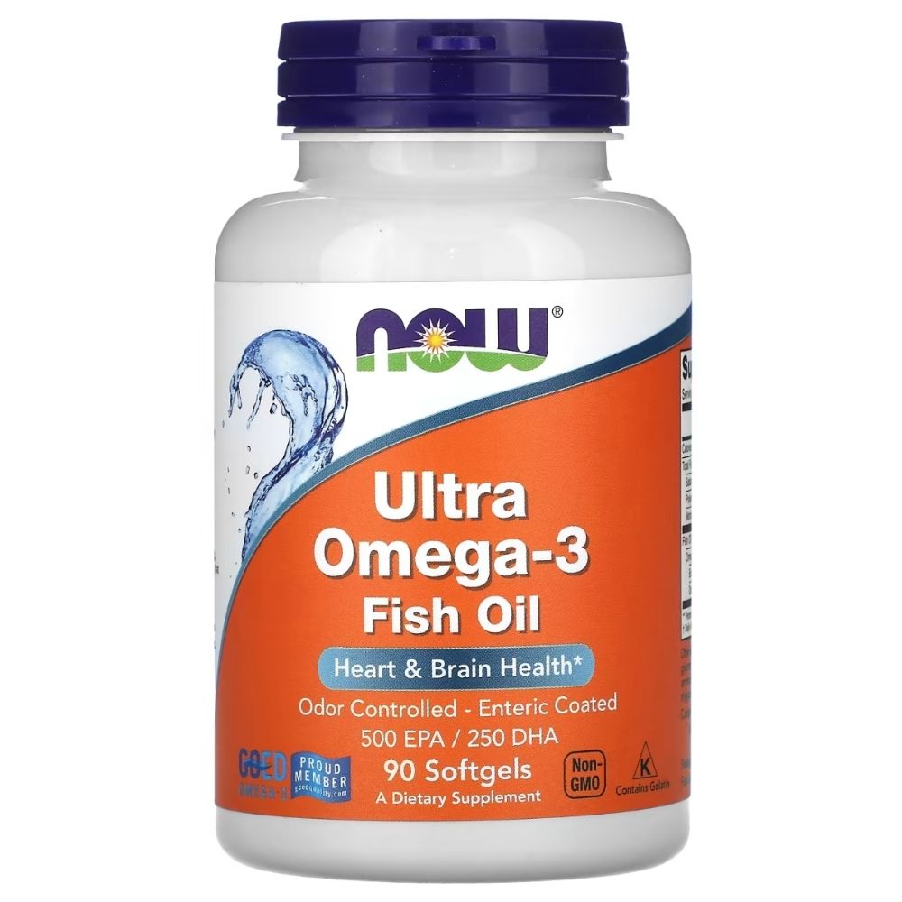 Now Foods Ultra Omega-3, 500 EPA / 250 DHA - 90 pehmet geelkapslit