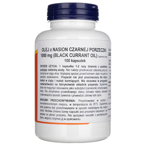 Now Foods Mustsõstraõli, topeltkange 1000 mg – 100 pehmet geelkapslit