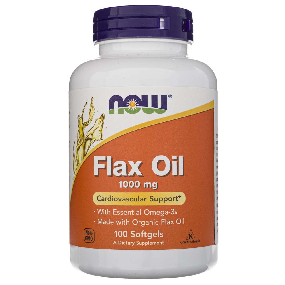 Now Foods linaõli 1000 mg – 100 pehmekapslit