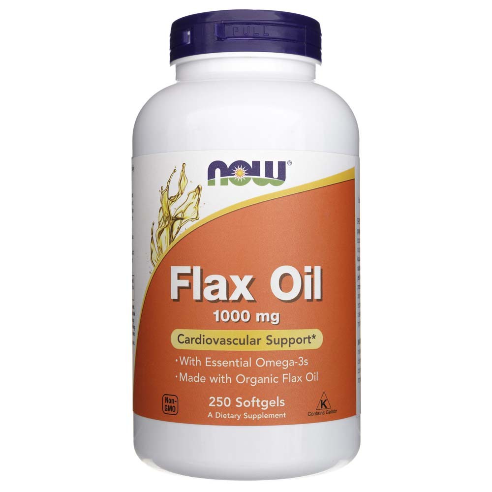 Now Foods linaõli 1000 mg - 250 pehmekapslit
