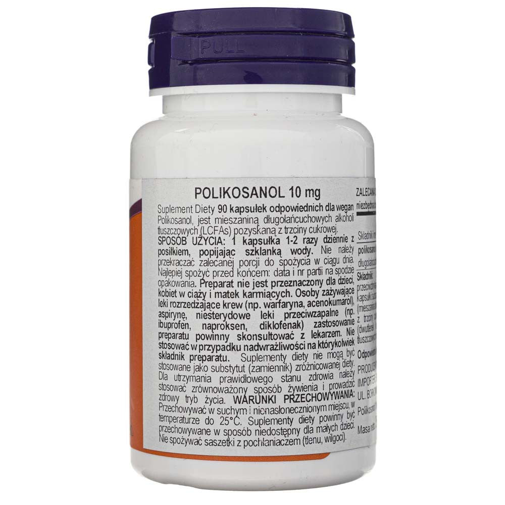 Now Foods polikosanool 10 mg – 90 kapslit