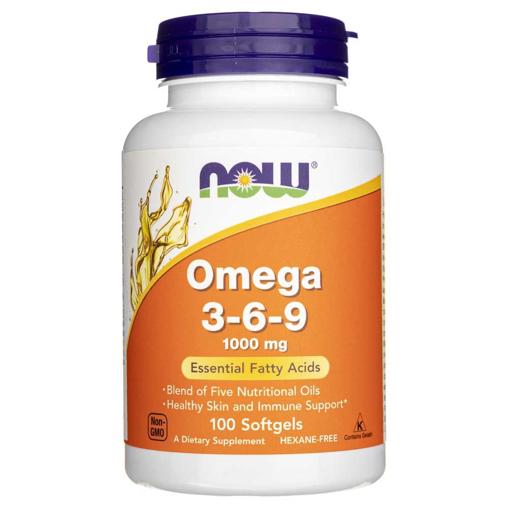 Now Foods Omega 3-6-9 1000 mg - 100 minkštųjų gelių - Magnis.lt