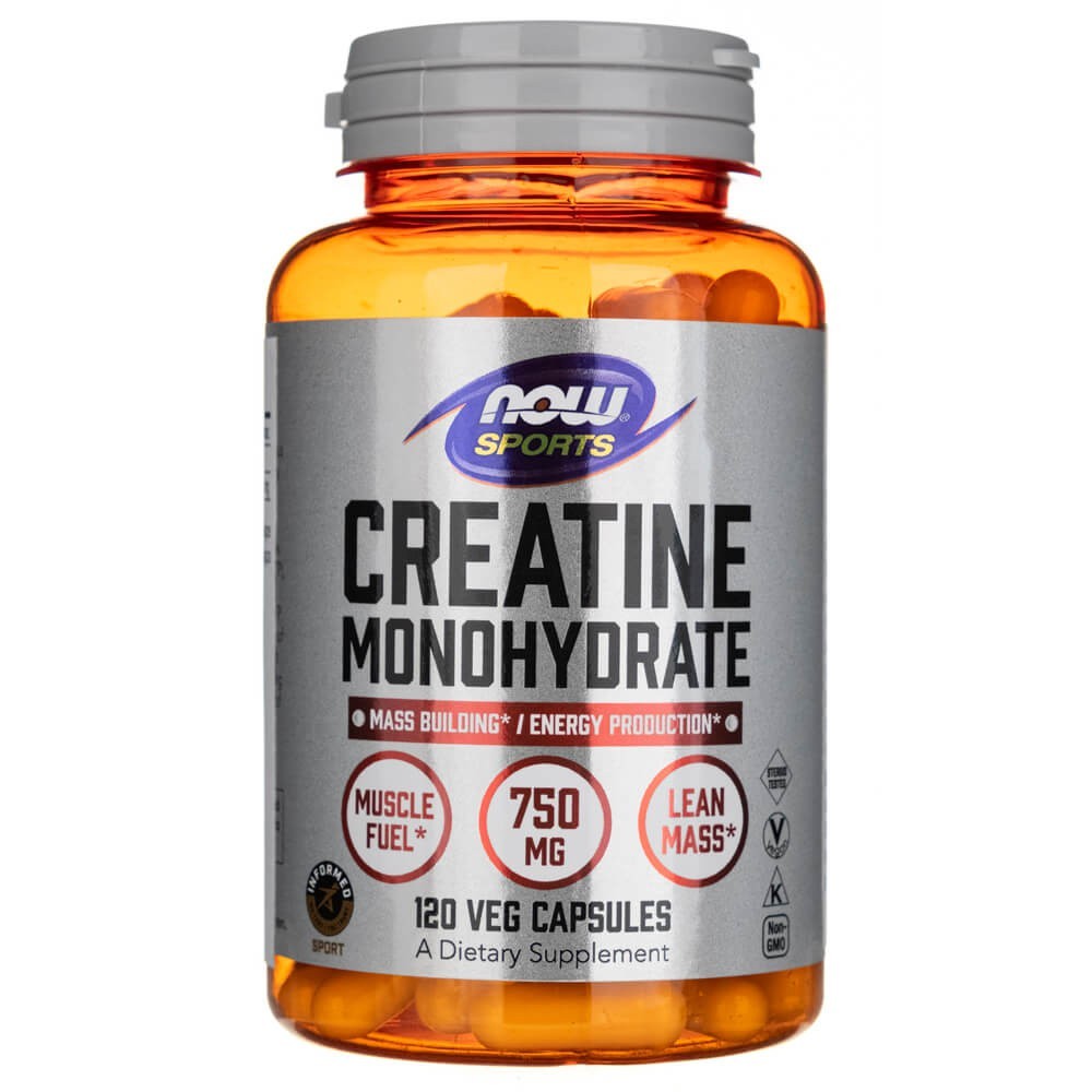 Now Foods kreatiinmonohüdraat 750 mg – 120 kapslit