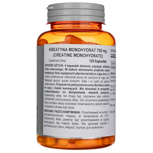 Now Foods kreatiinmonohüdraat 750 mg – 120 kapslit