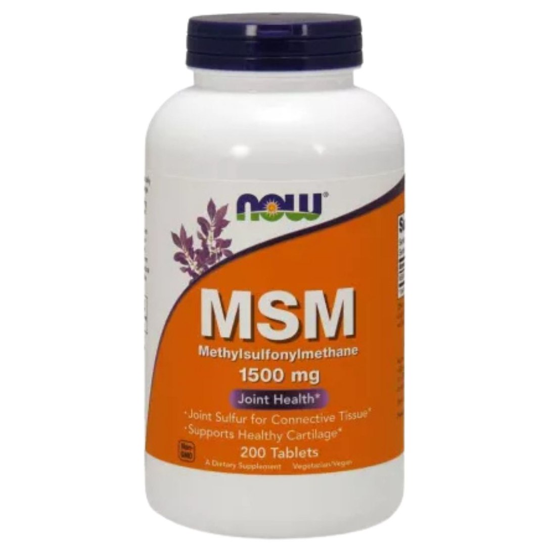 Now Foods MSM 1500 mg - 200 tabletti