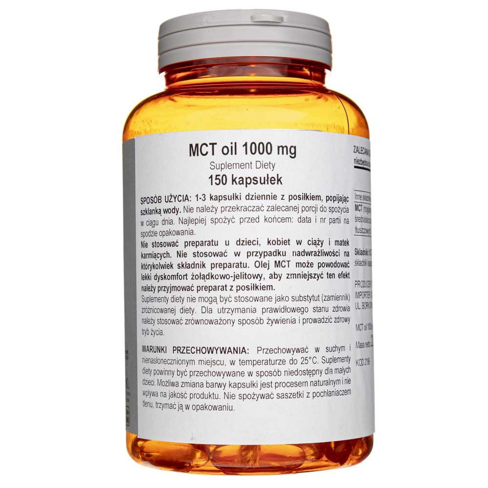 Now Foods MCT õli 1000 mg - 150 pehmekapslit
