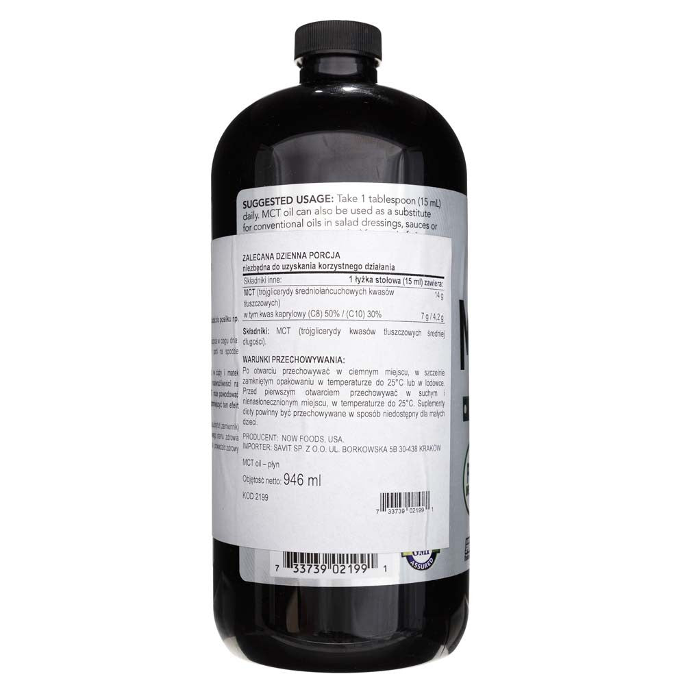 Now Foods vedel MCT õli – 946 ml