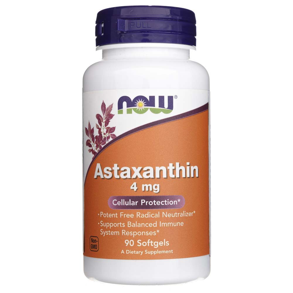 Now Foods astaksantiin 4 mg - 90 pehmekapslit