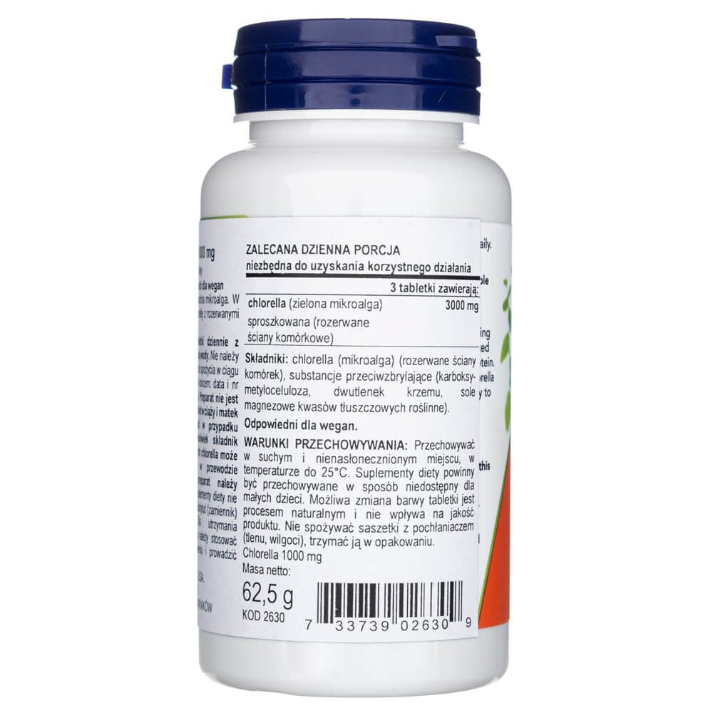 Now Foods Chlorella 1000 mg - 60 tabletti