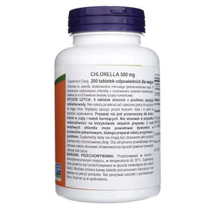 Now Foods Chlorella Certified Organic 500 mg - 200 tabletti