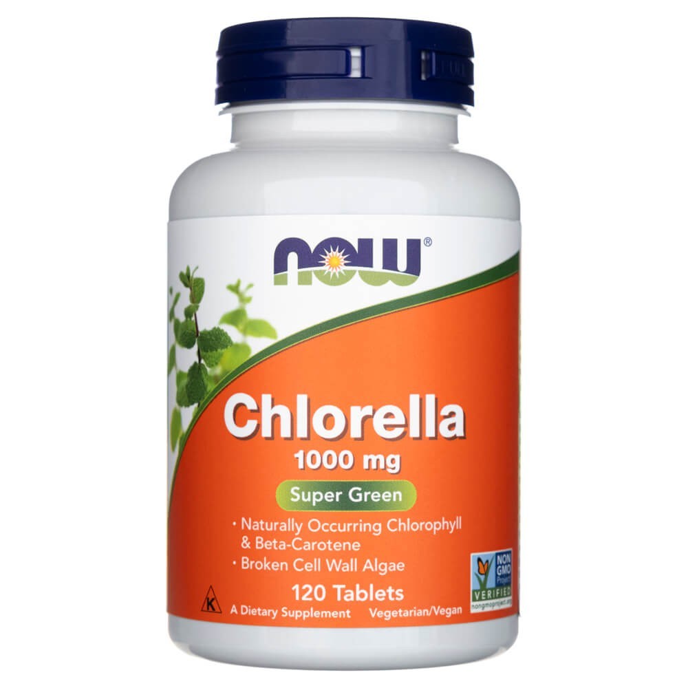 Now Foods Chlorella 1000 mg - 60 tablečių - Magnis.lt