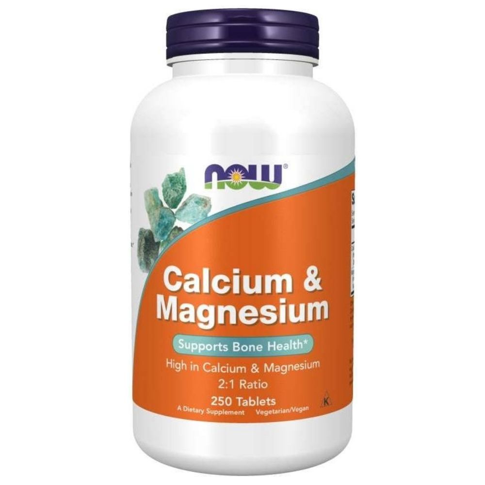 Now Foods kaltsium 500 mg ja magneesium 250 mg - 250 tabletti