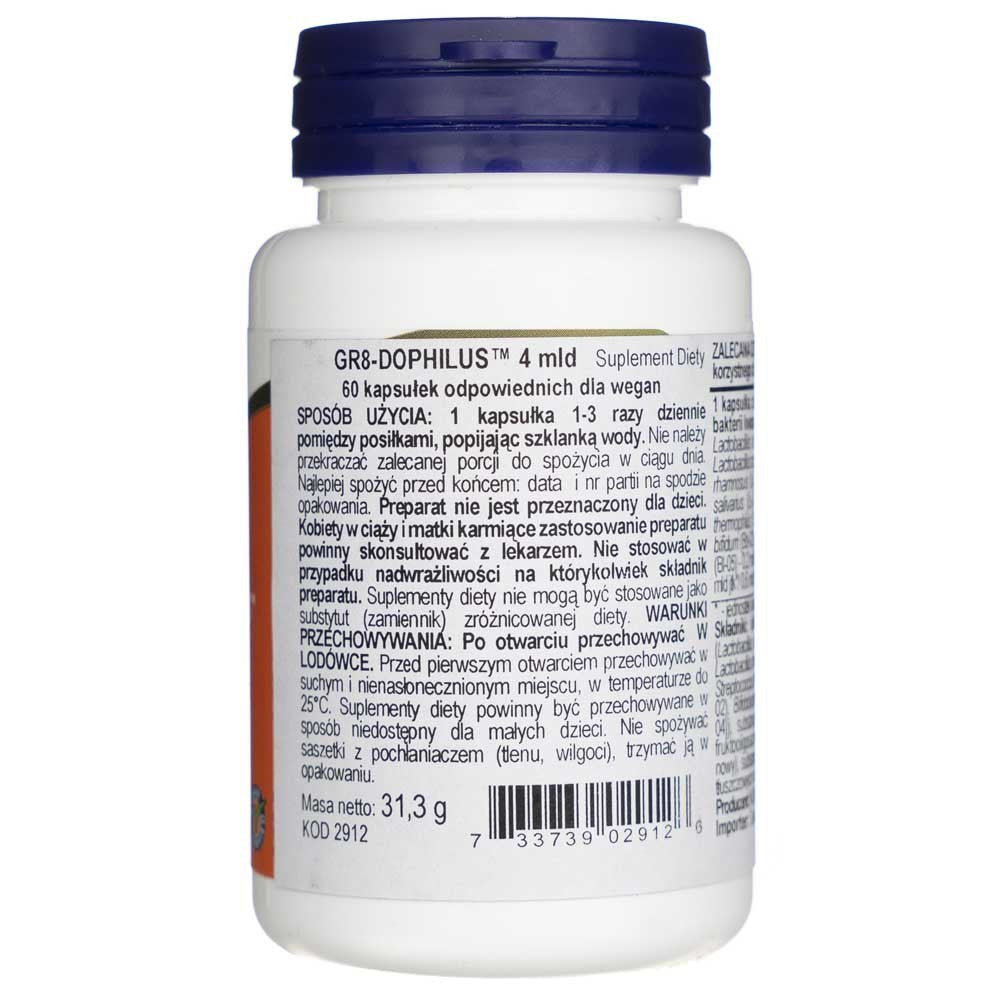 Now Foods Gr8-Dophilus - 60 kapslit