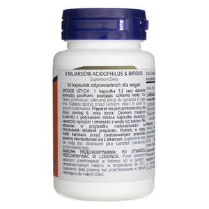 Now Foods Acidophilus ja Bifidus 8 miljardit CFU-d – 60 kapslit