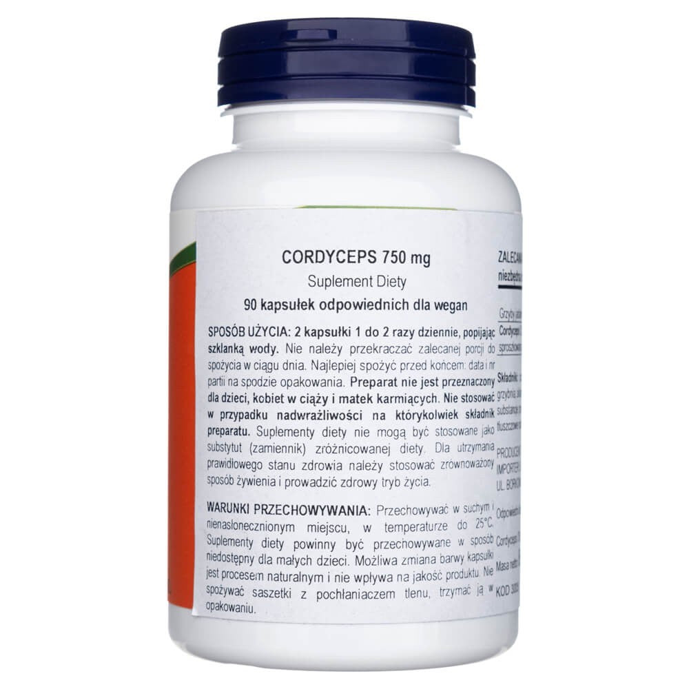 Now Foods Cordyceps 750 mg - 90 kapslit