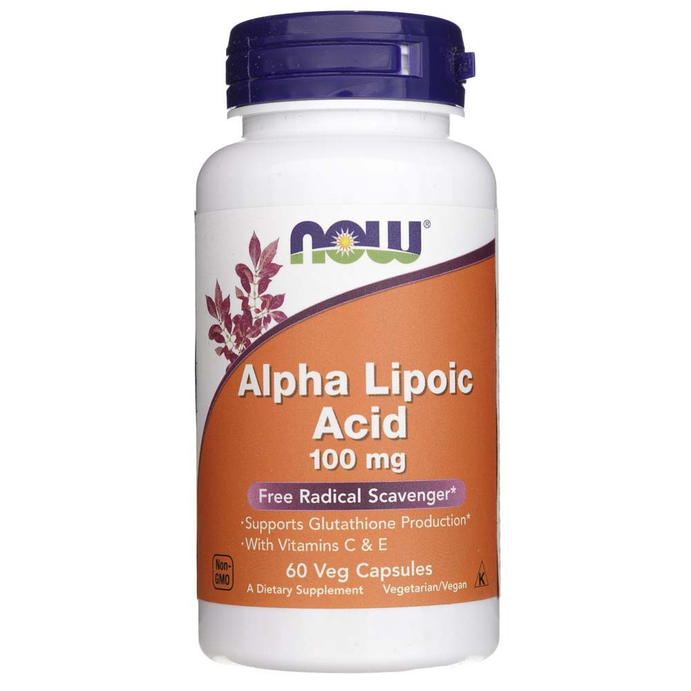 Now Foods alfa-lipoehape 100 mg - 60 kapslit