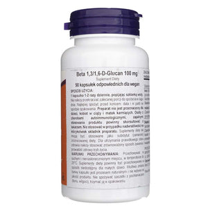 Now Foods Beta 1,3/1,6 D glükaan 100 mg - 90 kapslit