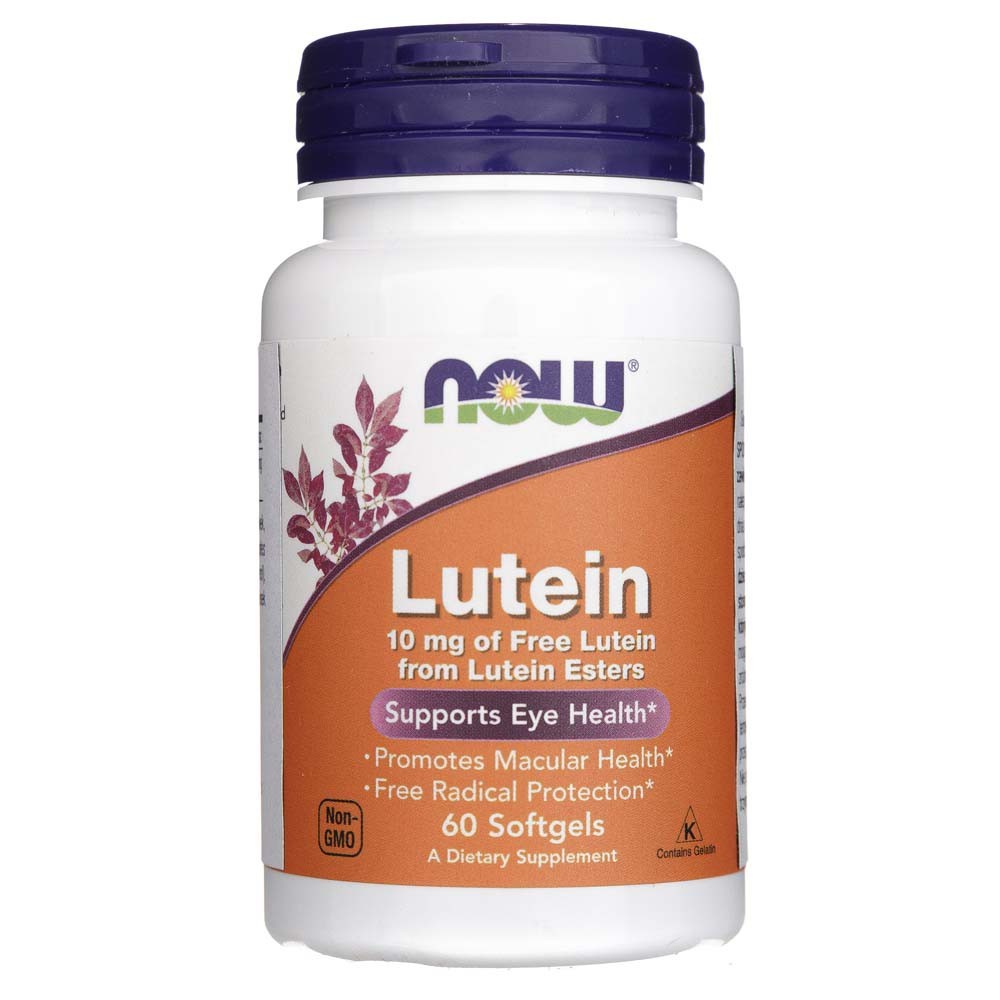 Now Foods Luteiin 10 mg – 60 pehmekapslit