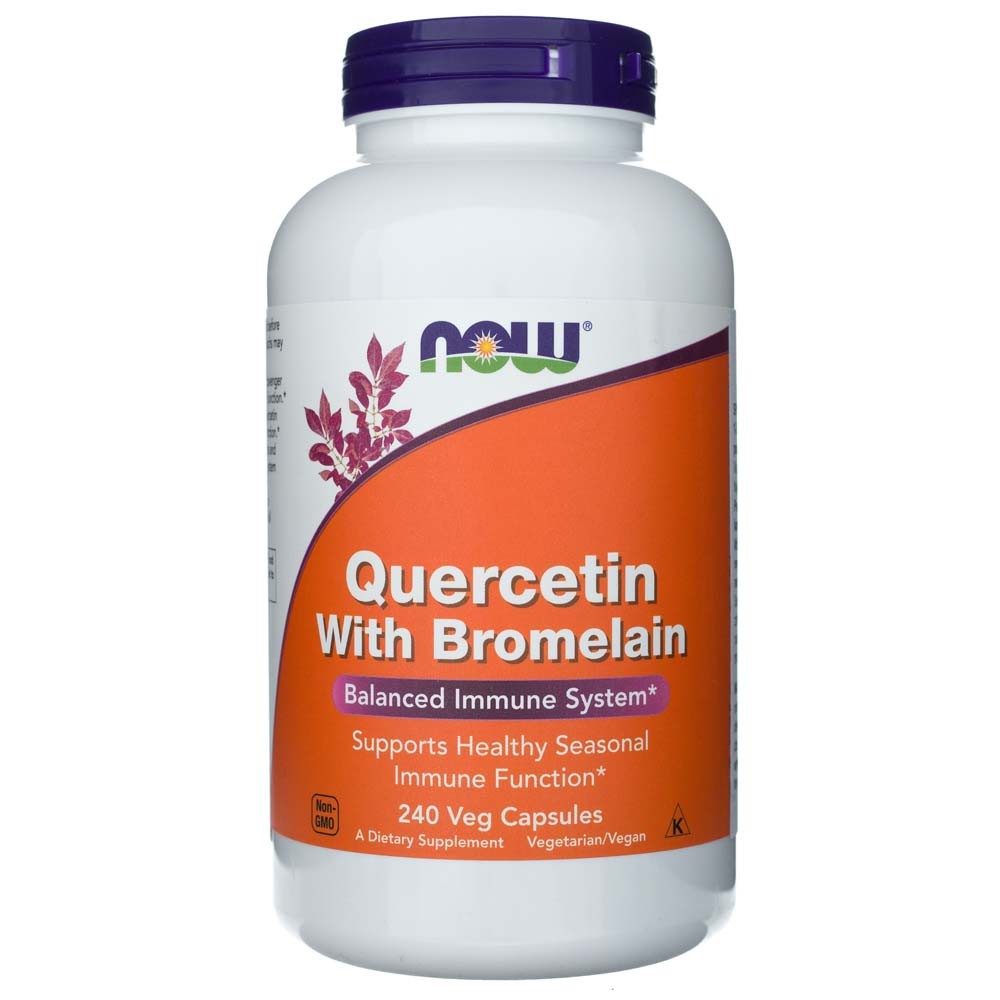 Now Foods Kvertsetiin bromelaiiniga – 240 kapslit