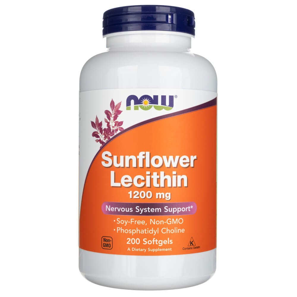 Now Foods Päevalille letsitiin 1200 mg – 200 kapslit